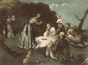 Paul Cezanne Dejeuner sur l herbe oil painting